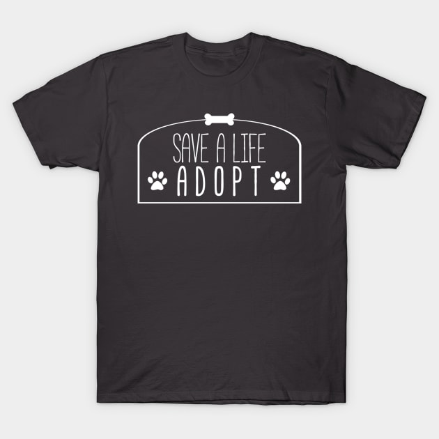 Save A Life, Adopt T-Shirt by Girona